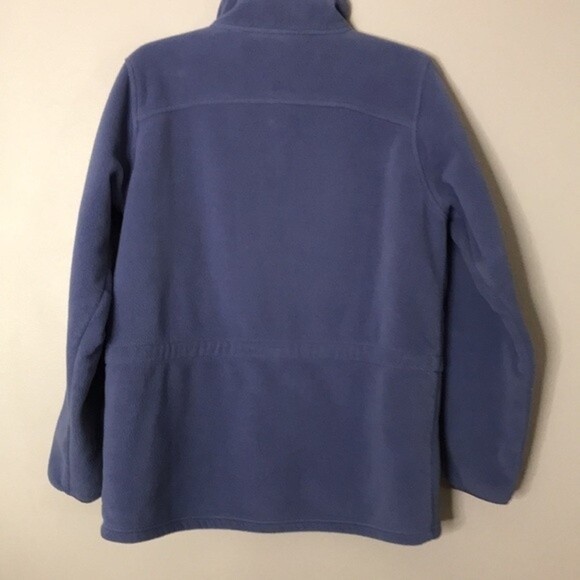 L.L. bean fleece zip up fall winter jacket with synch waist size medium - Picture 10 of 12